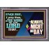 THE WORD OF THE LORD TO DAY  New Wall Décor  GWANCHOR12151  "33X25"