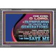 THY FAITHFULNESS IS UNTO ALL GENERATIONS O LORD  Bible Verse for Home Acrylic Frame  GWANCHOR12156  