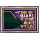 HEAR ME O LORD I WILL KEEP THY STATUTES  Bible Verse Acrylic Frame Art  GWANCHOR12162  