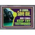 SAVE ME AND I SHALL KEEP THY TESTIMONIES  Inspirational Bible Verses Acrylic Frame  GWANCHOR12163  "33X25"