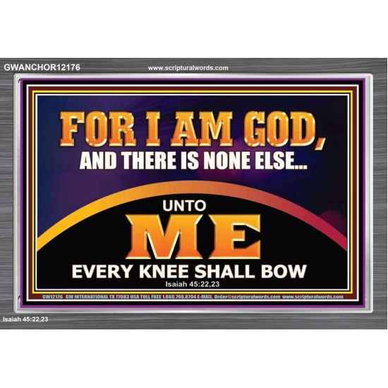 UNTO ME EVERY KNEE SHALL BOW  Scripture Wall Art  GWANCHOR12176  