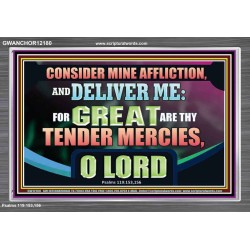 GREAT ARE THY TENDER MERCIES O LORD  Unique Scriptural Picture  GWANCHOR12180  "33X25"