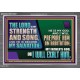 THE LORD IS MY STRENGTH AND SONG AND I WILL EXALT HIM  Children Room Wall Acrylic Frame  GWANCHOR12357  