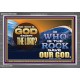 FOR WHO IS GOD EXCEPT THE LORD WHO IS THE ROCK SAVE OUR GOD  Ultimate Inspirational Wall Art Acrylic Frame  GWANCHOR12368  