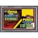 THE POWER AND COMING OF OUR LORD JESUS CHRIST  Righteous Living Christian Acrylic Frame  GWANCHOR12430  
