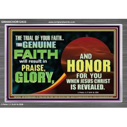 YOUR GENUINE FAITH WILL RESULT IN PRAISE GLORY AND HONOR  Children Room  GWANCHOR12433  