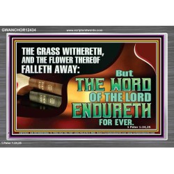 THE WORD OF THE LORD ENDURETH FOR EVER  Sanctuary Wall Acrylic Frame  GWANCHOR12434  "33X25"