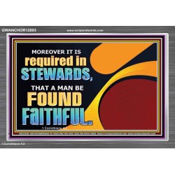 BE FOUND FAITHFUL  Scriptural Wall Art  GWANCHOR12693  "33X25"