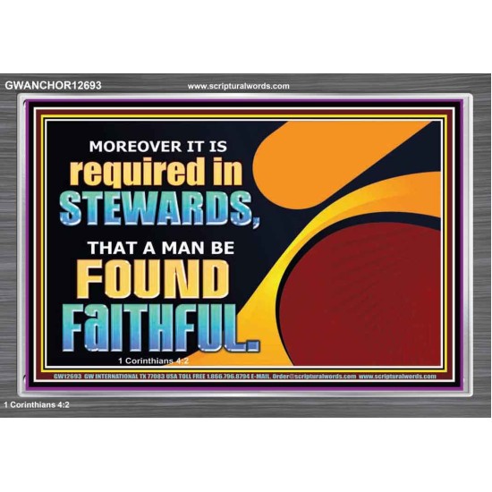 BE FOUND FAITHFUL  Scriptural Wall Art  GWANCHOR12693  