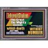 JEHOVAH SHALOM WHICH DOETH GREAT THINGS AND UNSEARCHABLE  Scriptural Décor Acrylic Frame  GWANCHOR12699  "33X25"