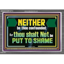 NEITHER BE THOU CONFOUNDED  Encouraging Bible Verses Acrylic Frame  GWANCHOR12711  "33X25"
