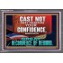 CONFIDENCE WHICH HATH GREAT RECOMPENCE OF REWARD  Bible Verse Acrylic Frame  GWANCHOR12719  "33X25"