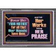 HONOR YOUR MOTHER FOR ALL THAT SHE HAVE DONE FOR YOU  Scriptural Portrait Acrylic Frame  GWANCHOR12834  