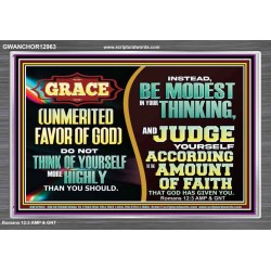 GRACE UNMERITED FAVOR OF GOD  Bible Scriptures on Love Acrylic Frame  GWANCHOR12963  "33X25"