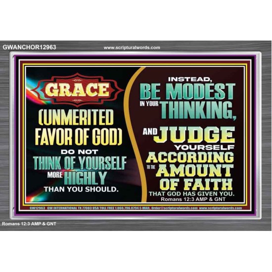 GRACE UNMERITED FAVOR OF GOD  Bible Scriptures on Love Acrylic Frame  GWANCHOR12963  
