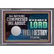 IN THE NAME OF THE LORD WILL I DESTROY THEM  Biblical Paintings Acrylic Frame  GWANCHOR12966  