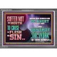 SUFFER NOT THY MOUTH TO CAUSE THY FLESH TO SIN  Bible Verse Acrylic Frame  GWANCHOR12976  