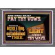 PAY THOU VOWS DECREE A THING AND IT SHALL BE ESTABLISHED UNTO THEE  Bible Verses Acrylic Frame  GWANCHOR12978  