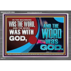 THE WORD OF LIFE THE FOUNDATION OF HEAVEN AND THE EARTH  Ultimate Inspirational Wall Art Picture  GWANCHOR12984  "33X25"