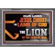 THE LION OF THE TRIBE OF JUDA CHRIST JESUS  Ultimate Inspirational Wall Art Acrylic Frame  GWANCHOR12993  