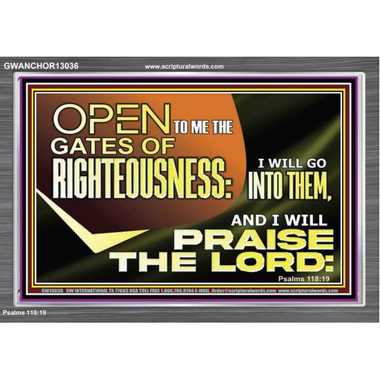 OPEN TO ME THE GATES OF RIGHTEOUSNESS  Children Room Décor  GWANCHOR13036  