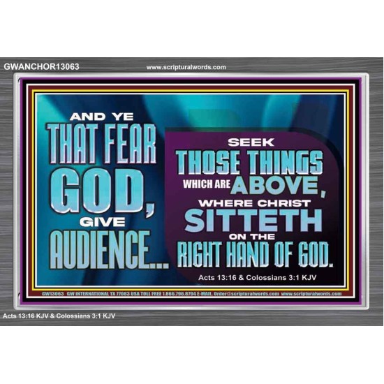 THE RIGHT HAND OF GOD  Church Office Acrylic Frame  GWANCHOR13063  