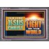 OUR LORD JESUS CHRIST THE LIGHT OF THE WORLD  Bible Verse Wall Art Acrylic Frame  GWANCHOR13122  "33X25"