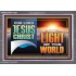 OUR LORD JESUS CHRIST THE LIGHT OF THE WORLD  Christian Wall Décor Acrylic Frame  GWANCHOR13122B  "33X25"