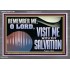 VISIT ME O LORD WITH THY SALVATION  Glass Acrylic Frame Scripture Art  GWANCHOR13136  "33X25"