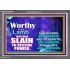 WORTHY WORTHY WORTHY IS THE LAMB UPON THE THRONE  Church Acrylic Frame  GWANCHOR9554  "33X25"
