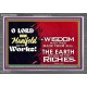 MANY ARE THY WONDERFUL WORKS O LORD  Children Room Acrylic Frame  GWANCHOR9580  