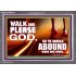 WALK AND PLEASE GOD  Scripture Art Acrylic Frame  GWANCHOR9594  "33X25"