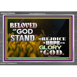 THE HOPE OF GLORY  Biblical Art Acrylic Frame  GWANCHOR9595  "33X25"