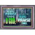 LET THE PEOPLE PRAISE THEE O GOD  Kitchen Wall Décor  GWANCHOR9603  "33X25"