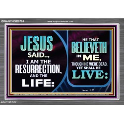 BELIEVE IN HIM AND THOU SHALL LIVE  Bathroom Wall Art Picture  GWANCHOR9791  "33X25"