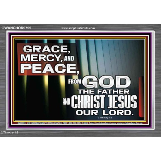 GRACE MERCY AND PEACE UNTO YOU  Bible Verse Acrylic Frame  GWANCHOR9799  