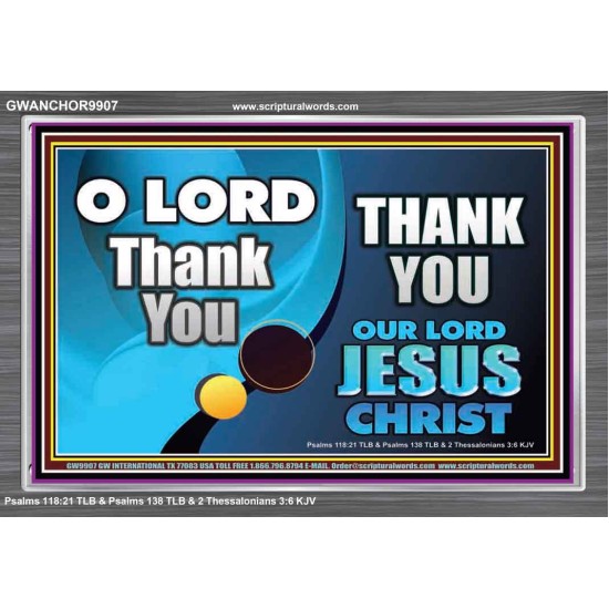 THANK YOU OUR LORD JESUS CHRIST  Custom Biblical Painting  GWANCHOR9907  
