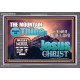 IN JESUS CHRIST MIGHTY NAME MOUNTAIN SHALL BE THINE  Hallway Wall Acrylic Frame  GWANCHOR9910  