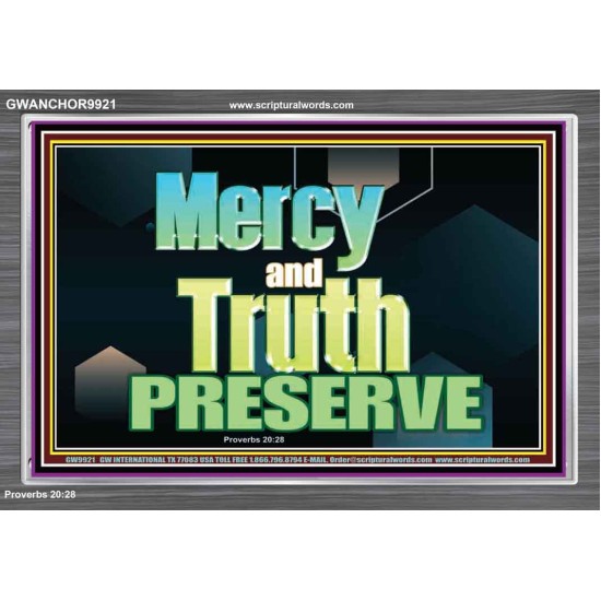 MERCY AND TRUTH PRESERVE  Christian Paintings  GWANCHOR9921  