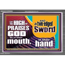 A TWO EDGED SWORD  Contemporary Christian Wall Art Acrylic Frame  GWANCHOR9965  