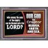WHO CAN BE LIKENED TO OUR GOD JEHOVAH  Scriptural Décor  GWANCHOR9978  "33X25"