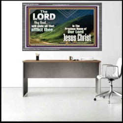 THE LORD WILL UNDO ALL THY AFFLICTIONS  Custom Wall Scriptural Art  GWANCHOR10301  "33X25"