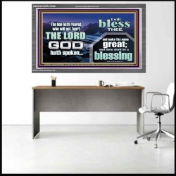 I BLESS THEE AND THOU SHALT BE A BLESSING  Custom Wall Scripture Art  GWANCHOR10306  "33X25"