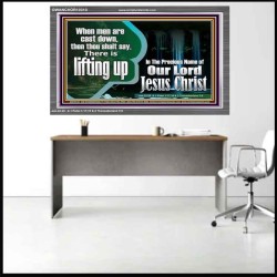 YOU ARE LIFTED UP IN CHRIST JESUS  Custom Christian Artwork Acrylic Frame  GWANCHOR10310  "33X25"