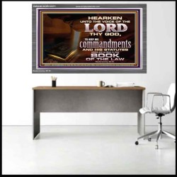 KEEP THE LORD COMMANDMENTS AND STATUTES  Ultimate Inspirational Wall Art Acrylic Frame  GWANCHOR10371  "33X25"