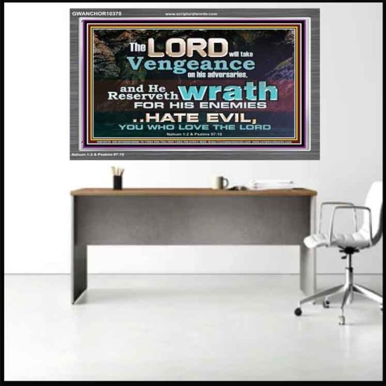 HATE EVIL YOU WHO LOVE THE LORD  Children Room Wall Acrylic Frame  GWANCHOR10378  