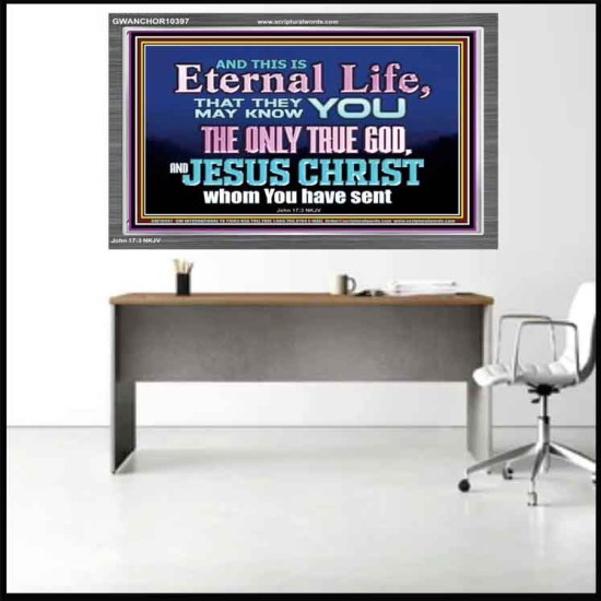 CHRIST JESUS THE ONLY WAY TO ETERNAL LIFE  Sanctuary Wall Acrylic Frame  GWANCHOR10397  