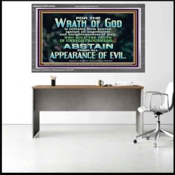 UNGODLINESS AND UNRIGHTEOUSNESS OUTLAW IN ETERNITY  Righteous Living Christian Acrylic Frame  GWANCHOR10402  "33X25"