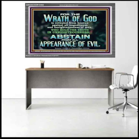 UNGODLINESS AND UNRIGHTEOUSNESS OUTLAW IN ETERNITY  Righteous Living Christian Acrylic Frame  GWANCHOR10402  