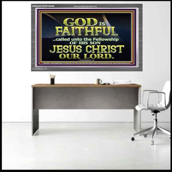 CALLED UNTO FELLOWSHIP WITH CHRIST JESUS  Scriptural Wall Art  GWANCHOR10436  